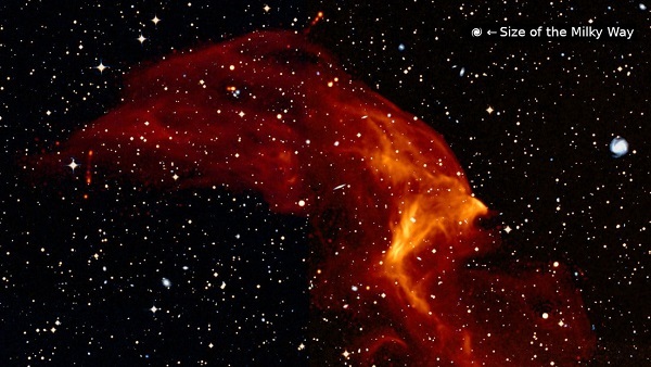Las imágenes de las ondas de choque cósmicas más grandes jamás observadas