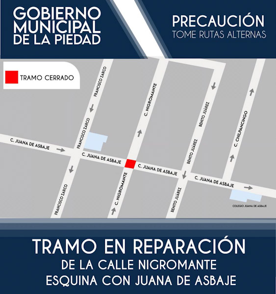 Rehabilitarán tramo de calle Nigromante