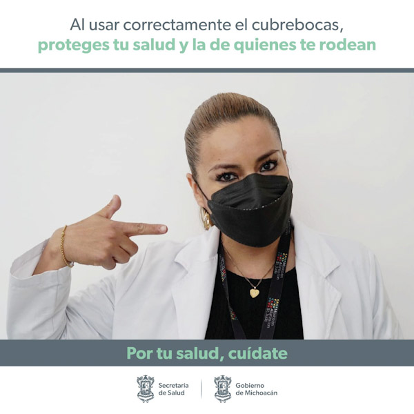 Importante mantener uso de cubrabocas