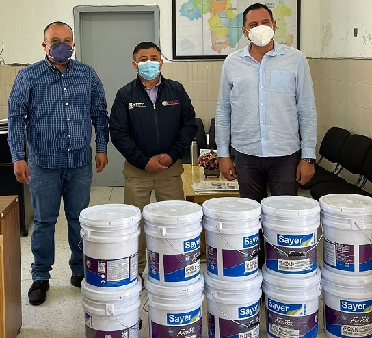 Recibe Jurisdicción Sanitaria donación de pintura
