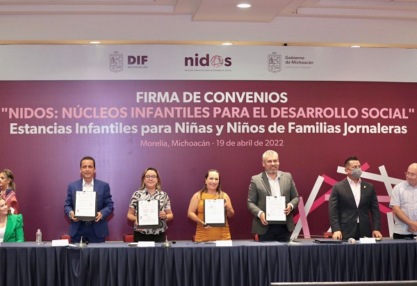 Arranca Bedolla programa “Nidos” para beneficiar a familias de trabajadores agrícolas
