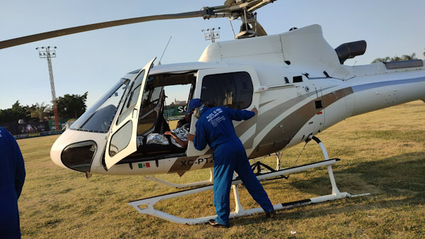 Helicópteros del estado funcionan como ambulancia aérea