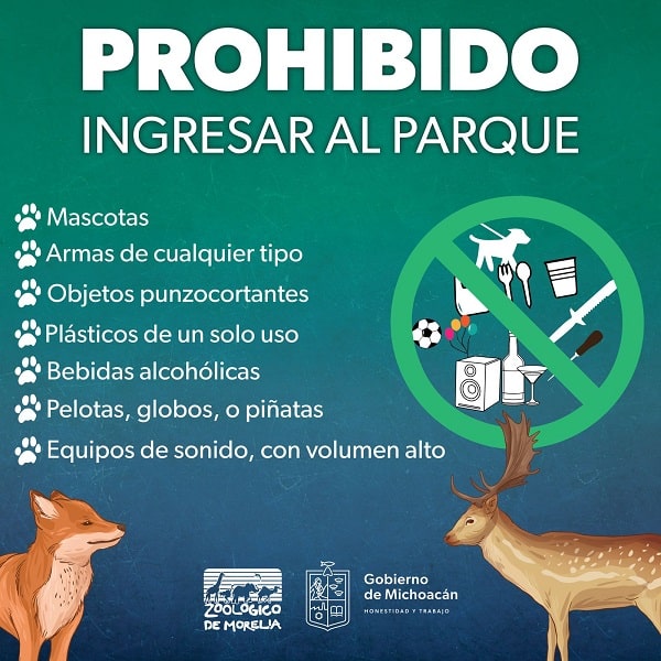 Zoológico de Morelia refuerza vigilancia por periodo vacacional