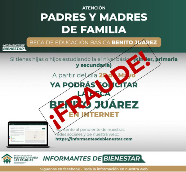 Advierten fraudes en inscripción por internet a becas