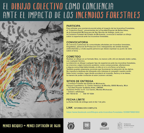 Cofom y jóvenes lanzan convocatoria de dibujos ante incendios forestales