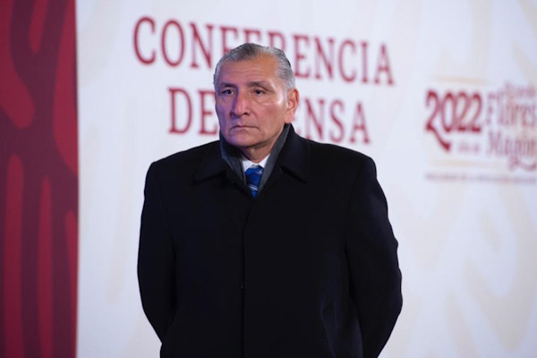 Adan Augusto López dió positivo a COVID19