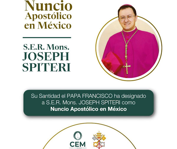 Recibe CEM nuevo Nuncio Apostólico en México.