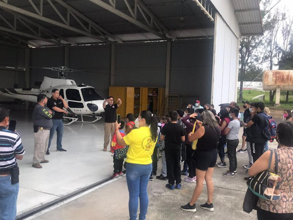 Servicios Aéreos de la SSP brinda taller a infantes