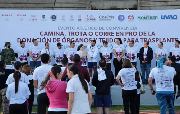 Promueve SSM la donación altruista de órganos, con carrera atlética