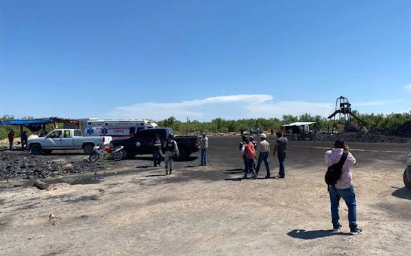Confirman 10 mineros atrapados en Sabinas, Coahuila.