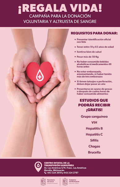 Capta SSM 22 mil unidades de sangre en 2022