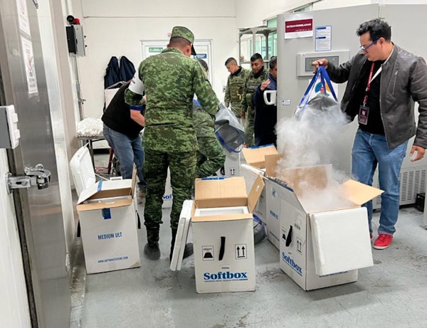 Llegan a Michoacán 48 mil dosis de vacunas Pfizer