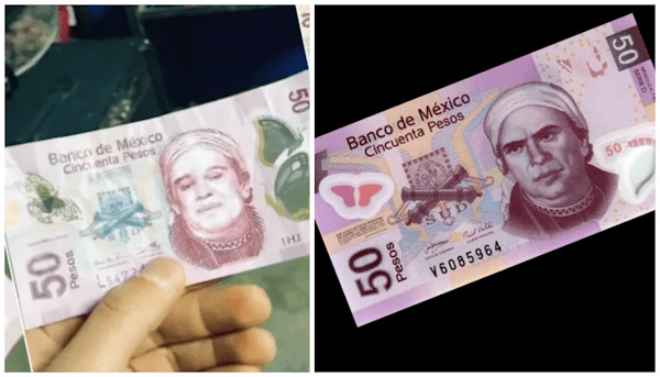 Advierten circulación de billetes de $50 con cara de Juan Gabriel