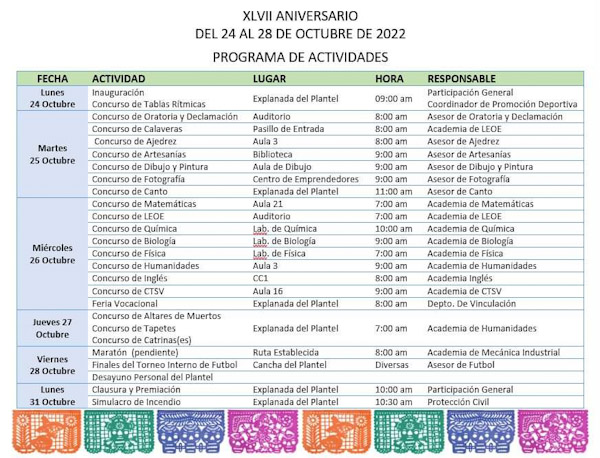 Inauguran semana de aniversario en CBTis 84