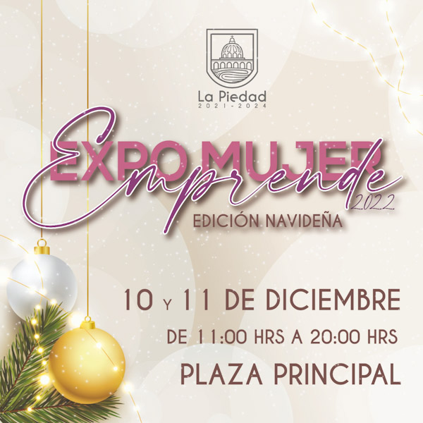 Expo mujer emprende edición navideña