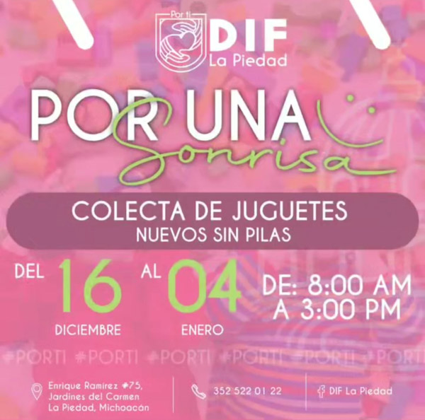 Inicia DIF, colecta de juguetes