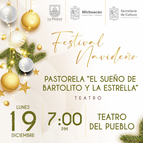 Presentarán pastorela familiar en Teatro del pueblo La Piedad