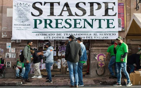 Gobierno de Michoacán y STASPE acuerdan prorrogar emplazamiento a huelga