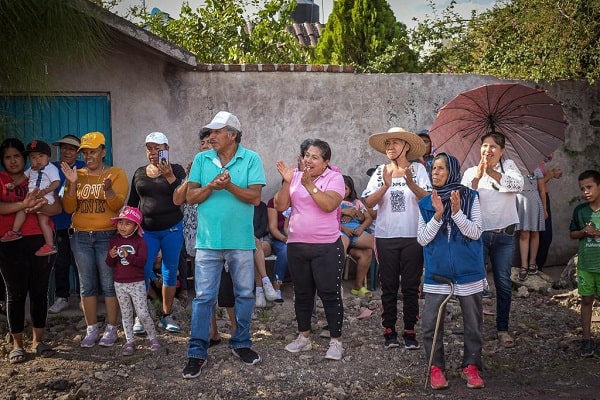 Construyen drenaje en Zapote de Barajas, Pénjamo