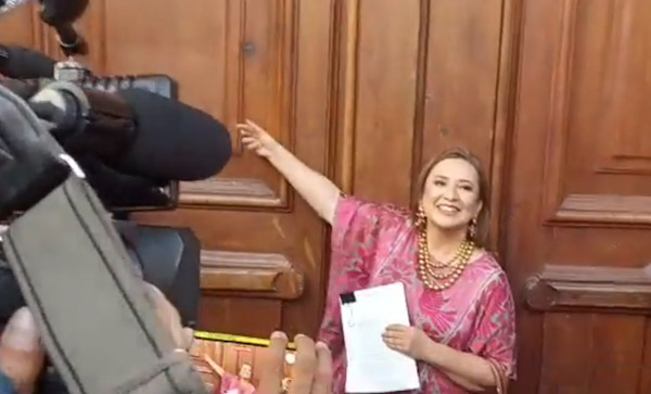 Batean a Xochitl Galvez de la mañanera
