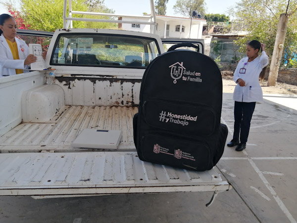 Sogiue trabajando “Salud en tu Familia” visitando comunidades