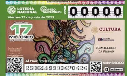 Semillero Creativo La Piedad aparece en billete de lotería