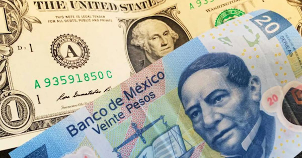 Peso alcanza nivel no visto desde 2015