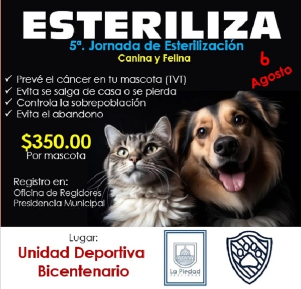 Invitan a participar en campaña de esterilización