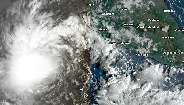 Tormenta tropical Lidia refuerza la presencia de lluvias