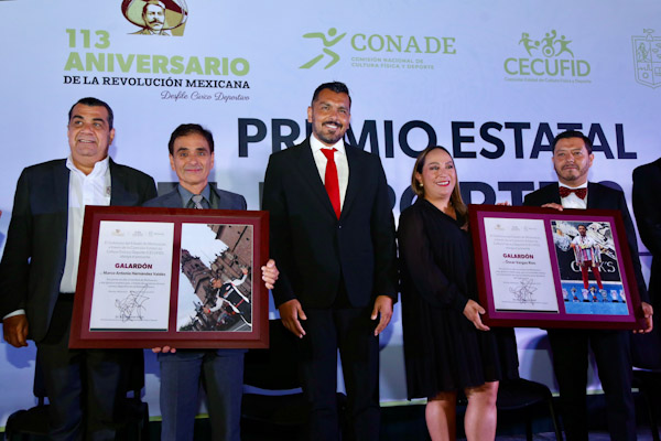 Entregan Premio Estatal del Deporte a Alfonso Aguilar Contreras