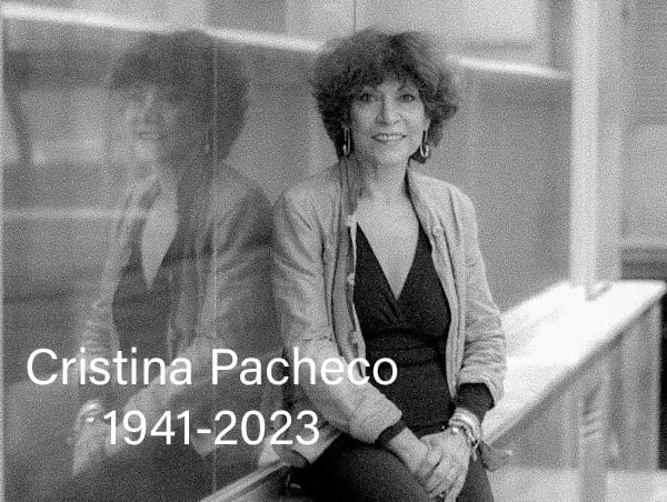 Esta mañana murió la periodista y conductora Cristina Pacheco