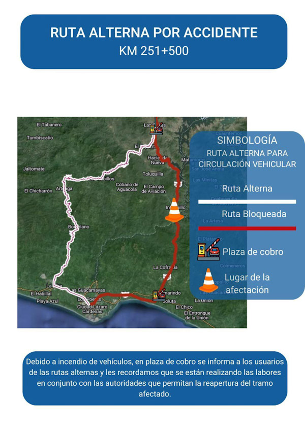 <em>Continúan labores de atención y limpieza en la autopista Siglo XXI</em>