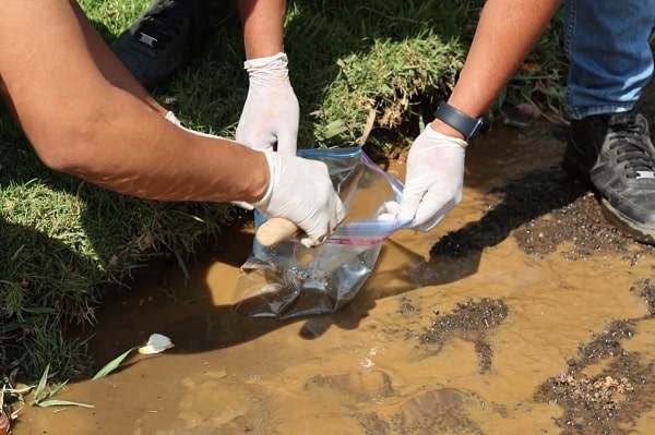 Agua y lodo vertidos por el OOAPAS en el Zoo de Morelia podrían tener hierro y azufre