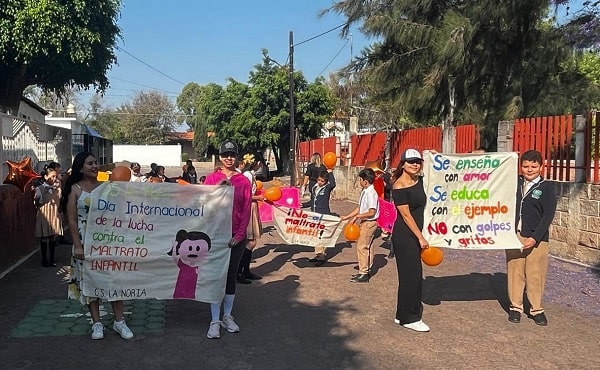 Realizan jornada de lucha Vs maltrato infantil.