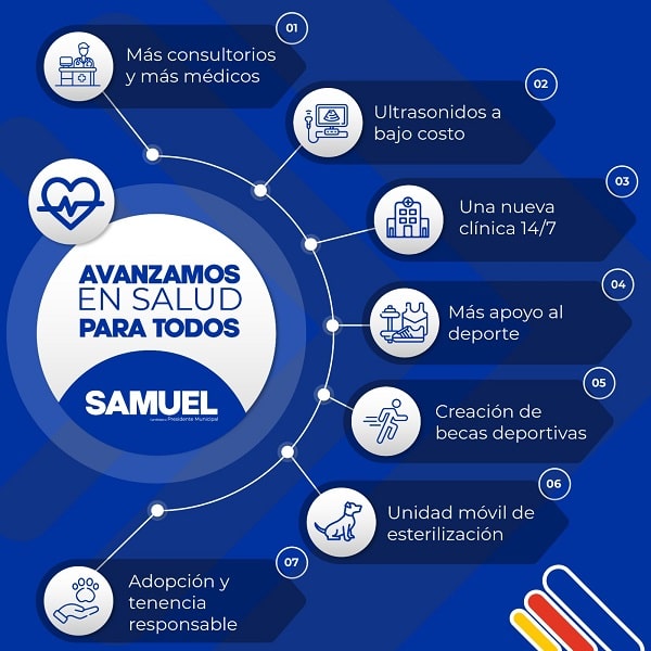 Da a conocer Samuel hidalgo propuestas de salud para todos