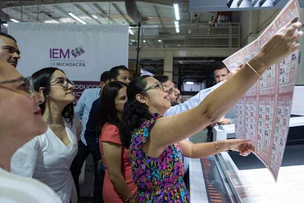 Comienza impresión de boletas electorales para Michoacán