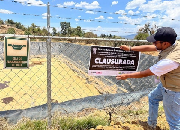 Clausura Proam 4 ollas de agua en cuenca del lago de Pátzcuaro