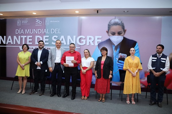 Reconocen a michoacanos que salvan vidas con donaciones de sangre