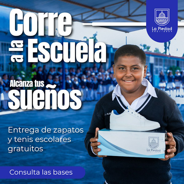 Entregarán 4 mil pares de zapatos y tenis a estudiantes.