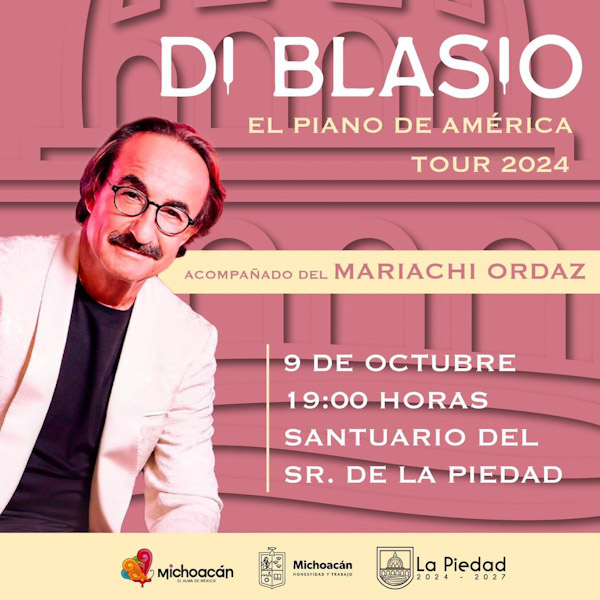 Raúl Di Blasio, El Piano de America Tour 2024 en La Piedad