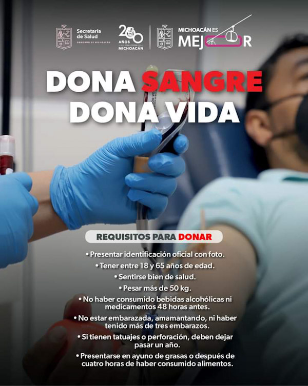 SSM cuenta con 14 centros donde puedes donar sangre de manera segura