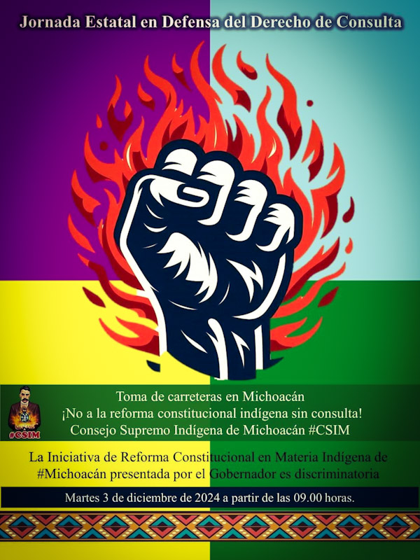 Anuncian Bloqueos en Michoacán a partir de las 9 horas