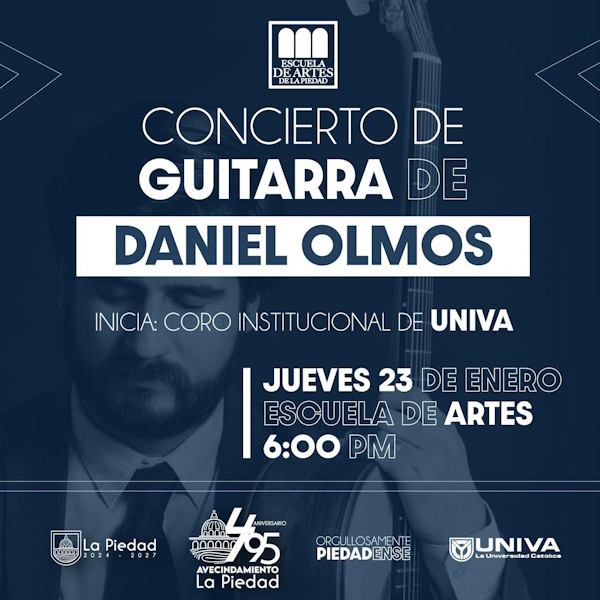 Daniel Olmos reconocido concertista se presenta en La Piedad
