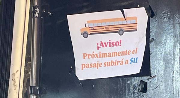 Subirá tarifa de microbus a $11 pesos