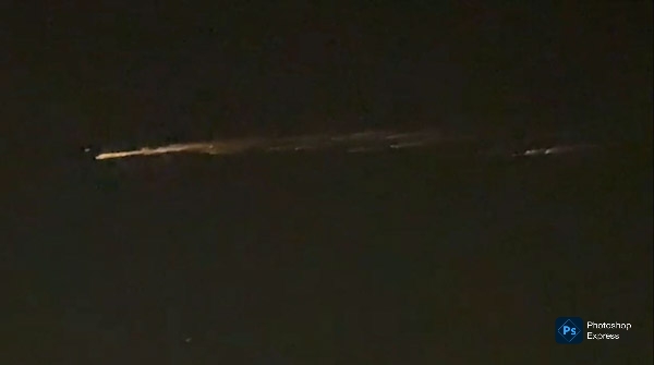 Sin riesgo para la población, fenómeno luminoso observado en el cielo