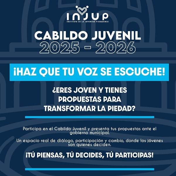Lanzan convocatoria para conformar cabildo juvenil en La Piedad