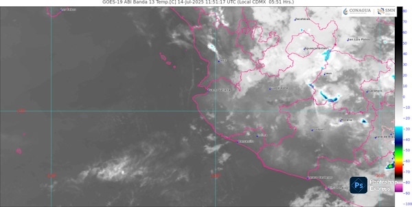 Continúa periodo de lluvias en esta refión