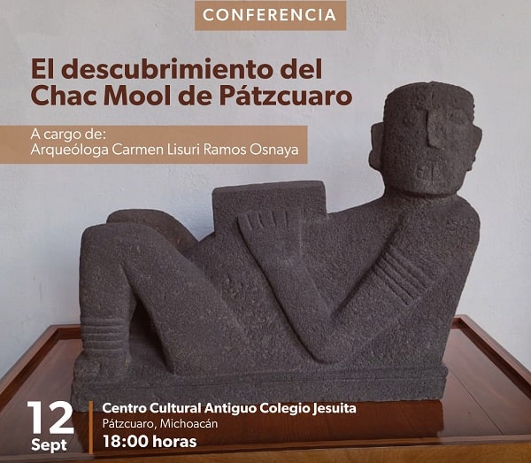Invitan a la conferencia sobre descubrimiento del Chac Mool de Pátzcuaro
