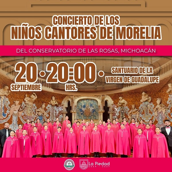 Coro de niños cantores de Morelia se presentan en La Piedad