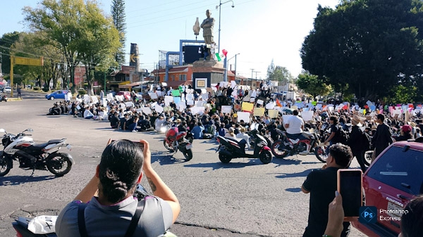 Concluyen sin incidentes manifestaciones en Uruapan
